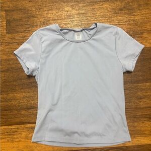 Elegant Women's Light Blue Muscle Tee